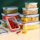 Kit 8 Potes Herméticos BPA Free com Tampa de Trava para Cozinha