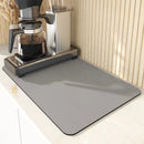 Tapete Super Absorvente para Secagem de Louças – Base Impermeável Antiderrapante para Cozinha e Cafeteira