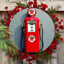 Placa Decorativa Vintage Texaco Gas Pump – Arte Retrô em Metal para Parede e Ambientes Estilosos