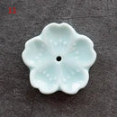 Incensário Flor de Cerejeira em Cerâmica – Porta Incenso Decorativo para Aromaterapia e Meditação