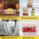 Kit 8 Potes Herméticos BPA Free com Tampa de Trava para Cozinha