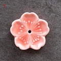 Incensário Flor de Cerejeira em Cerâmica – Porta Incenso Decorativo para Aromaterapia e Meditação