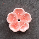 Incensário Flor de Cerejeira em Cerâmica – Porta Incenso Decorativo para Aromaterapia e Meditação