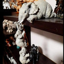 Kit 3 Peças Elefantes Decorativos com Bebê – Estatuetas em Resina para Decoração e Presentes Especiais