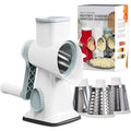 Ralador/ Fatiador Manual 3 em 1 Rotativo — Queijo, Vegetais e Nuts | Ralador de Queijo Versátil | JT242 | TAVARES HOME