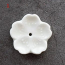 Incensário Flor de Cerejeira em Cerâmica – Porta Incenso Decorativo para Aromaterapia e Meditação