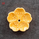 Incensário Flor de Cerejeira em Cerâmica – Porta Incenso Decorativo para Aromaterapia e Meditação