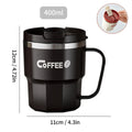 Caneca Térmica Inox 304 Parede Dupla com Alça – Copo Isolado para Café, Leite e Bebidas Quentes ou Frias