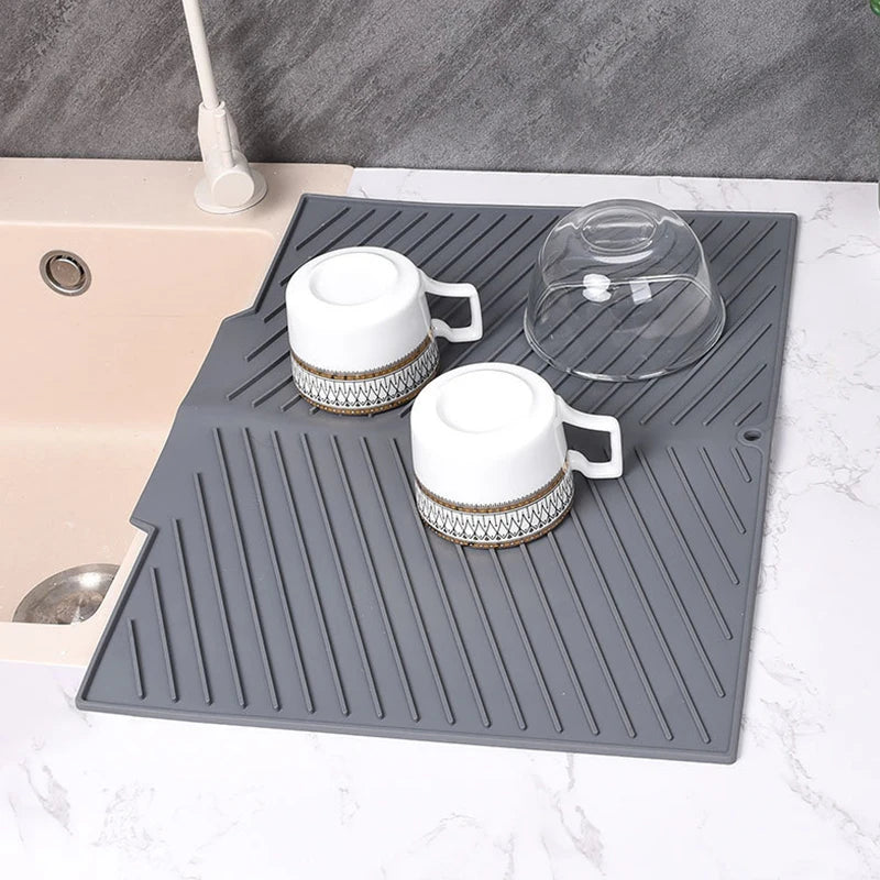 Tapete de Secagem de Silicone para Louças (1 Peça) — Antiderrapante, Anti-queimaduras e Ideal para Cozinha | TAVARES HOME