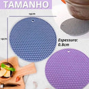 Kit 4 Protetores de Silicone para Panelas 17 cm – Descanso Antiderrapante para Utensílios