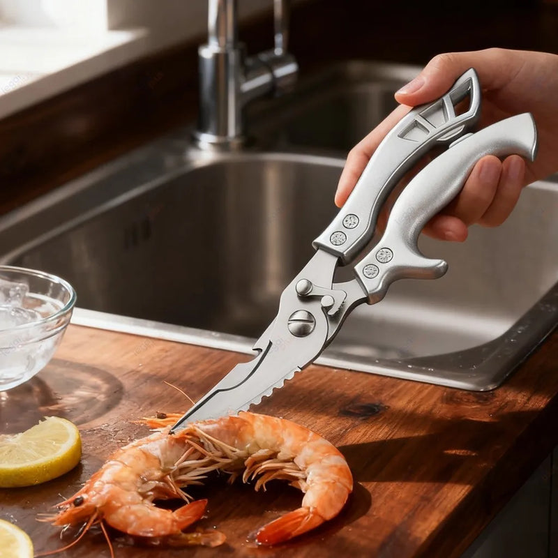 Tesoura multiuso para cozinha para cortar e preparar legumes, peixes, frango e outros alimentos