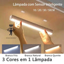 Luminária LED com Sensor de Movimento Recarregável USB e Fixação Magnética