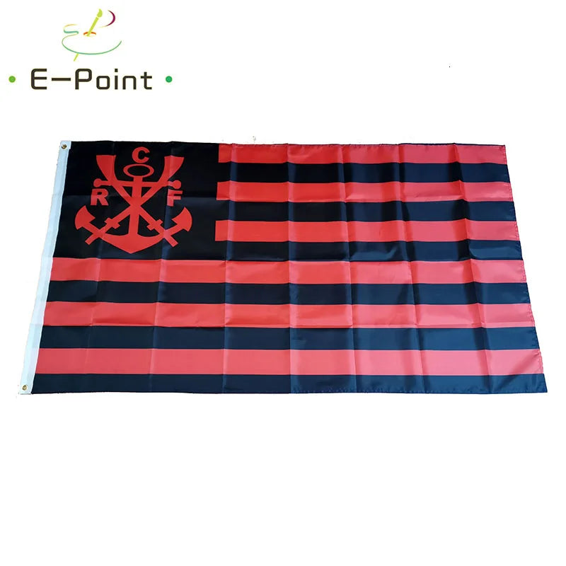 Bandeira do Clube de Regatas do Flamengo tamanho 90x150cm para decoração de quartos, salas, eventos esportivos e ambientes de torcedores