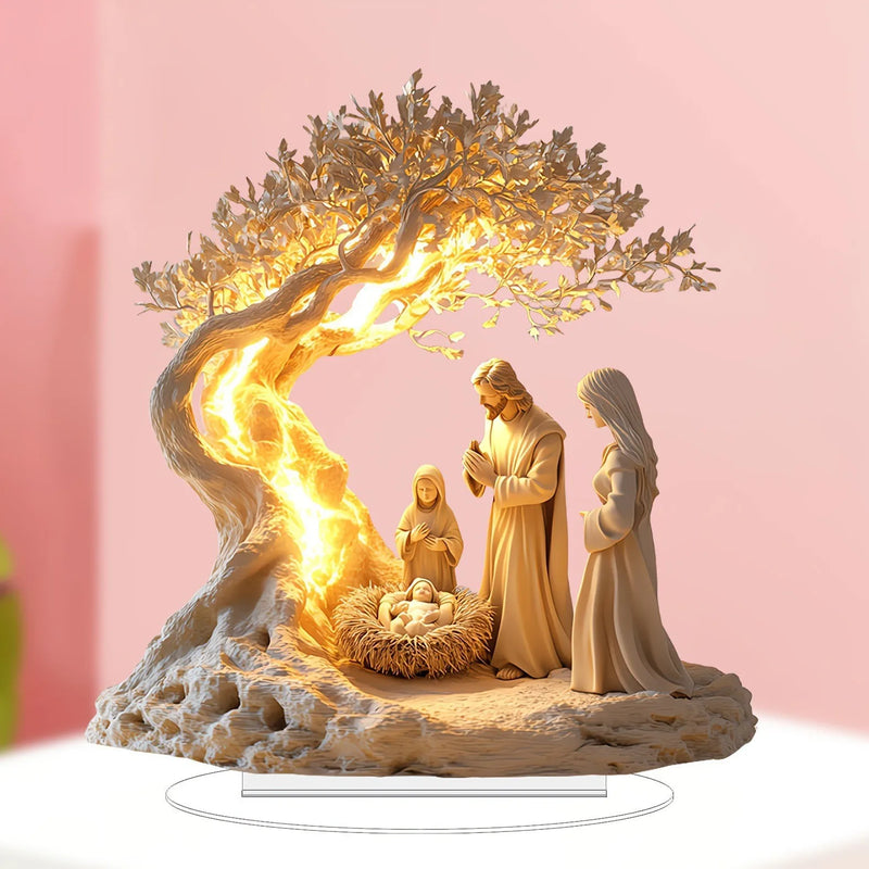 Estátua decorativa do Menino Jesus para decoração religiosa de casas, escritórios, altares e ambientes de oração
