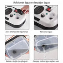 Limpador a Vapor Portátil de Mão com Alta Temperatura e Escovas