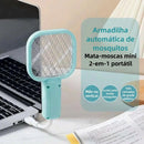 Lâmpada Mata-Mosquitos USB com Luz Roxa e Armadilha Elétrica Portátil