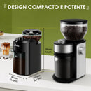 Moedor de Café Elétrico Wancle com Mós Cônicas – 28 Ajustes de Moagem de Precisão para Espresso, Coado e Prensa Francesa